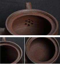 Load image into Gallery viewer, ChaoZhou Pottery "Da Qiu" (Big Ball) Kettle 620ml, "Shi Tou Lu" (Line Head Stove)