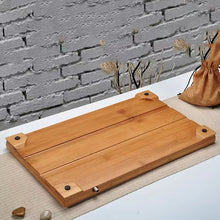 Charger l'image dans la galerie, Bamboo Tea Tray Saucer Teaboard with Drainage Trench 3 kinds of sizes