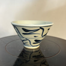 Load image into Gallery viewer, Jingdezhen Wood Ash Glaze &quot;Blue and White&quot; Porcelain, Hand Painting &quot;Tea Leaf &amp; Flower&quot; Gaiwan, Tea Cup. KTM001