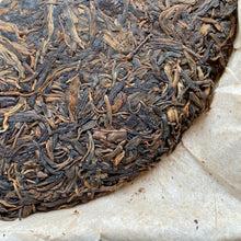 Load image into Gallery viewer, 1999 CNNP Puerh - LaoTongZhi "Hong Yin - Cai Fei - Dan Fei" (Red Mark - Cut Mark - Single Fei) Cake 380g Puerh Raw Tea Sheng Cha