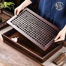 Load image into Gallery viewer, Bamboo Tea Tray with Water Tank