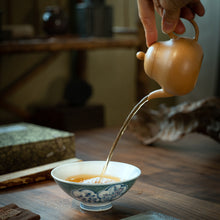 Load image into Gallery viewer, Handcrafted Yixing "Li Xing" (Pear Style) Teapot in Golden Duan Ni Clay