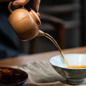 Yixing "Ju Lun Zhu" Teapot in Aged Duan Ni Clay