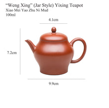 Load image into Gallery viewer, Yixing "Weng Xing" (Jar Style) Teapot 100ml, Xiao Mei Yao Zhu Ni Mud.