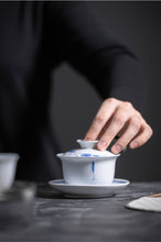 Load image into Gallery viewer, Dehua White Porcelain Gaiwan 140ml / Strainer / Pitcher 200ml / Tea Cup 60ml, KTM007