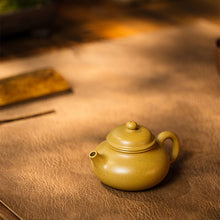 Load image into Gallery viewer, Yixing "Rong Tian" Teapot 110ml, Golden Duan Ni Mud