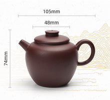 Load image into Gallery viewer, Dayi "Ju Lun Zhu" Half-Handmade Yixing Teapot in Zi Ni Clay