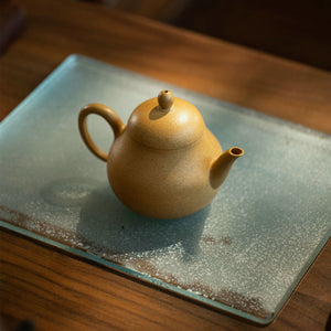 Handcrafted Yixing "Li Xing" (Pear Style) Teapot in Golden Duan Ni Clay