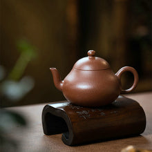 Load image into Gallery viewer, Yixing "Li Xing" (Pear Style) Teapot in Jiang Po Ni Clay