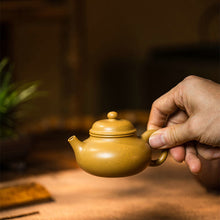 Load image into Gallery viewer, Yixing "Rong Tian" Teapot 110ml, Golden Duan Ni Mud