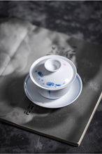 Load image into Gallery viewer, Dehua White Porcelain Gaiwan 140ml / Strainer / Pitcher 200ml / Tea Cup 60ml, KTM007