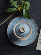 Load image into Gallery viewer, Handmade &quot;Gai Wan &quot;160ml, Qinghuaci, Blue and White China Porcelain from Jingde Town. Gaiwan.