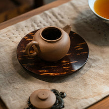 Load image into Gallery viewer, Yixing "Ju Lun Zhu" Teapot in Aged Duan Ni Clay