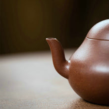Load image into Gallery viewer, Yixing "Li Xing" (Pear Style) Teapot in Jiang Po Ni Clay