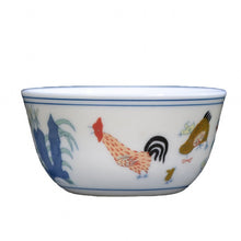 Load image into Gallery viewer, Porcelain Tea Cup &quot;Ji Gang Bei&quot; ( Rooster Cup ) Hand Painting 55ml / 130ml JingDeZhen Gongfu Cha Teawares