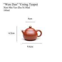 Load image into Gallery viewer, Yixing &quot;Wen Dan&quot; Teapot 100ml, Zhu Ni, Red Mud