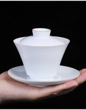 Load image into Gallery viewer, Dehua White Porcelain Gaiwan Set 150cc-175cc, KTM15