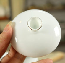 Load image into Gallery viewer, Milk White Glaze Porcelain "GaiWan" 160cc, 4 Kinds of matching Tea Cups