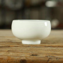 將圖片載入圖庫檢視器 Milk White Glaze Porcelain, Tea Cup, 4 Variations, 30cc-110cc