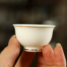 將圖片載入圖庫檢視器 Milk White Glaze Porcelain, Tea Cup, 4 Variations, 30cc-110cc