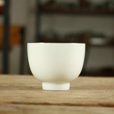Milk White Glaze Porcelain, Tea Cup, 4 Variations, 30cc-110cc