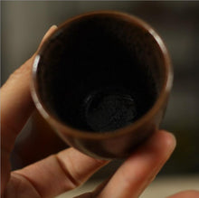 Load image into Gallery viewer, Tenmoku + Fancy Rust Glaze Porcelain Gaiwan 175cc