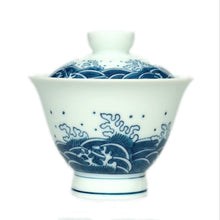 Load image into Gallery viewer, White Porcelain Gaiwan, 180ml, 3 kinds of Painting.