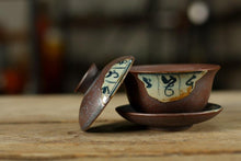 Load image into Gallery viewer, Fancy Rust Glaze Porcelain, Gaiwan