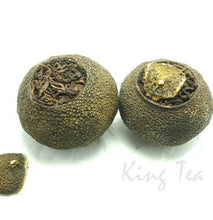 Load image into Gallery viewer, 2017 KingTeaMall "XIAO QING GAN" Citrus Tangerine Puerh Ripe Tea Shou Cha. - King Tea Mall