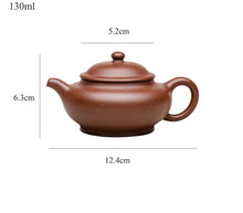 Load image into Gallery viewer, Yixing "Pan Hu" Teapot 130ml, Zi Ni, Purple Mud