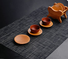 Load image into Gallery viewer, Bamboo Coaster Tea Cup Mat / Coaster and Stand - King Tea Mall