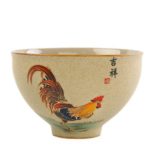 Load image into Gallery viewer, Rough Pottery &quot;Ji Gang Bei&quot; (Rooster Cup) Tea Cup 2 Sets Variations Teawares