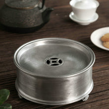 Load image into Gallery viewer, Tin Tea Tray / Saucer / Board, Chaozhou Gongfu Teaware - King Tea Mall