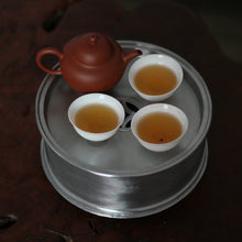 Load image into Gallery viewer, Tin Tea Tray / Saucer / Board, Chaozhou Gongfu Teaware - King Tea Mall