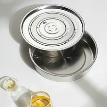 Load image into Gallery viewer, Stainless Steel Tea Tray / Saucer / Board with Water Tank 5 Variations - King Tea Mall