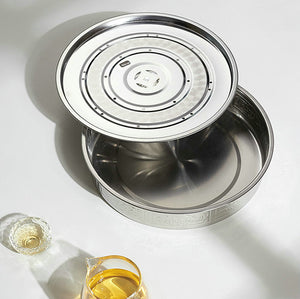 Stainless Steel Tea Tray / Saucer / Board with Water Tank 5 Variations - King Tea Mall