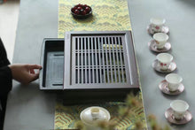 Charger l'image dans la galerie, Bamboo Tea Tray with Plastic Water Tank  L37*W26*H7cm - King Tea Mall