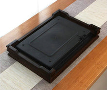 Charger l'image dans la galerie, Bamboo Tea Tray / Board / Saucer with Water Tank Two Colors Yellow / Dark - King Tea Mall