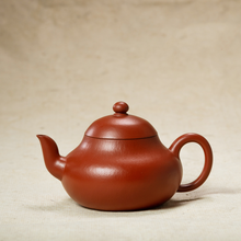 Load image into Gallery viewer, Fully Handmade, Yixing "Li Xing" (Pear Shape) Teapot 180ml, "Zhu Ni" Mud,