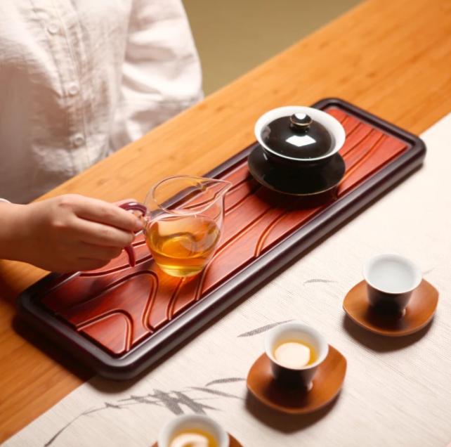 Heavy Bamboo Tea Tray / Saucer / Board  