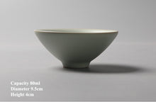 Load image into Gallery viewer, "Ru Yao" Kiln Porcelain, "Dou Li" (Rain Hat) Tea Cup, 80ml