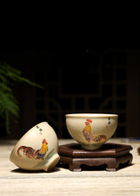 Load image into Gallery viewer, Rough Pottery "Ji Gang Bei" (Rooster Cup) Tea Cup 2 Sets Variations Teawares