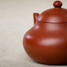 Load image into Gallery viewer, Fully Handmade, Yixing "Li Xing" (Pear Shape) Teapot 180ml, "Zhu Ni" Mud,