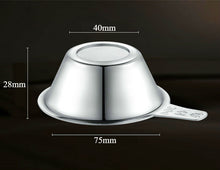 Load image into Gallery viewer, Stainless Steel Tea Strainer / Filter - King Tea Mall