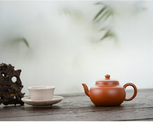 Load image into Gallery viewer, Yixing "Si Yuan" Teapot 110cc " Zhao Zhaung Zhu Ni " Mud - King Tea Mall