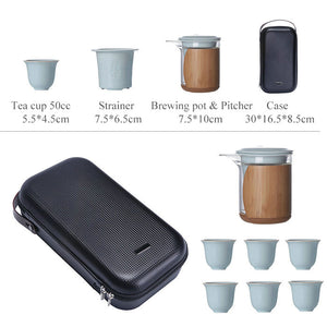 Portable Traveling Tea Sets with Case