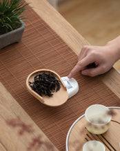 Load image into Gallery viewer, Minimalist Digital Electronic Weight Tea Scale with Wood Saucer Option 0.2-500g