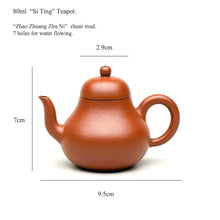 Load image into Gallery viewer, Yixing "Si Ting" Teapot in Zhao Zhuang Zhu Ni Clay