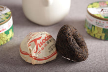 Load image into Gallery viewer, 2019 XiaGuan "Xiao Fa Tuo" (Xiaofa 55's Sino-France Commemoration) 100g Puerh Ripe Tea Shou Cha