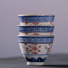 Load image into Gallery viewer, Jingdezhen &quot;Qing Hua Ci&quot; (Blue &amp; White Porcelain) Tea Cup 35 CC, Gaiwan 140 CC /175 CC, KTM000